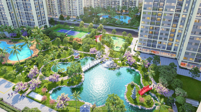 Bộ đôi vườn Nhật nội khu mang đến trải nghiệm sống hoàn hảo cho cư dân
