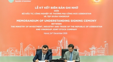 VINGROUP CÔNG BỐ HỢP TÁC CHIẾN LƯỢC VỚI CHÍNH PHỦ UZBEKISTAN, MỞ RA CƠ HỘI ĐẦU TƯ QUY MÔ LỚN TẠI TRUNG Á